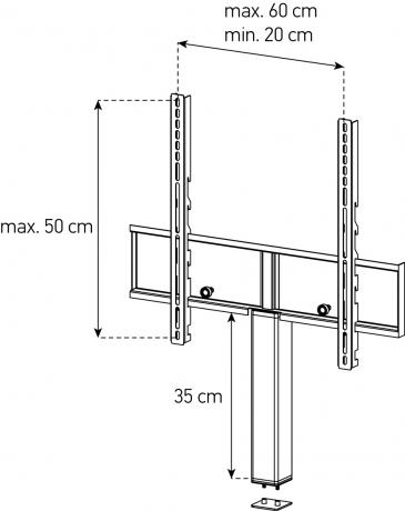 TV Halterung set für Sonorous Studio | TV Möbel Zubehör | HIFI-TV-MOEBEL.CH