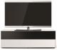 TV Möbel Sonorous Lowboard Elements EX10-TF-WHT-2-A Mit einer Klappe mit Stoffbezug