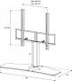 Sonorous TV Möbel Standfuss PL2335-GRP-SLV mit halterung Graphite Glas