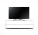 Meuble TV Design 160 cm Epure SINGLE TIDY XL Verre Blanc