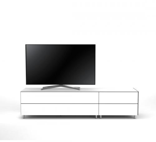 Meuble TV Design 195 cm Epure LOFT K1 Verre Blanc
