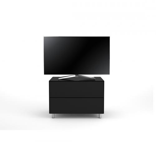 TV Möbel Lowboard 65 cm Epure PRATIK Schwarzglas