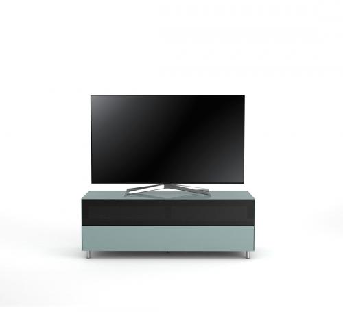 TV Möbel Lowboard 130 cm Epure SINGLE SOUND L Nordic Blauglas