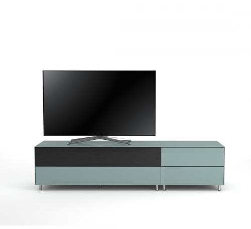 TV Möbel Lowboard 195 cm Epure LOFT SOUND K1 Nordic Blauglas