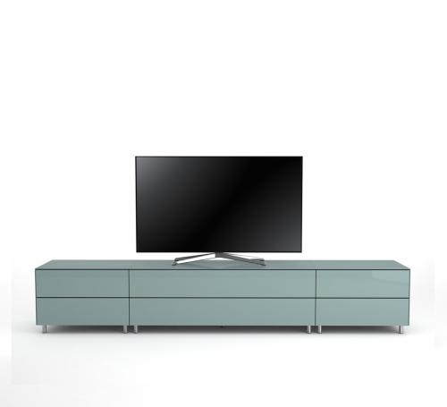 TV Möbel Lowboard 260 cm Epure SALON K1 Nordic Blauglas
