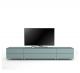 TV Möbel Lowboard 260 cm Epure SALON K1 Nordic Blauglas Satiniertes