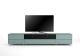 TV Möbel Lowboard 260 cm Epure SALON SOUND K2 Nordic Blauglas Satiniertes