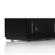 TV Möbel Sonorous Lowboard Studio STA130T-BLK-BLK-BS, Schwarz Stoffbezug / für Integration von Soundbar