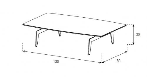 Sonorous Couchtisch  CTR-130C30