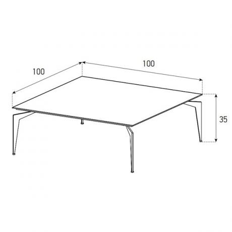 Sonorous Couchtisch  CT-SET1-BMR-A