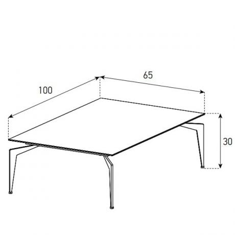 Sonorous Beistelltisch CT-SET1-BMR-B