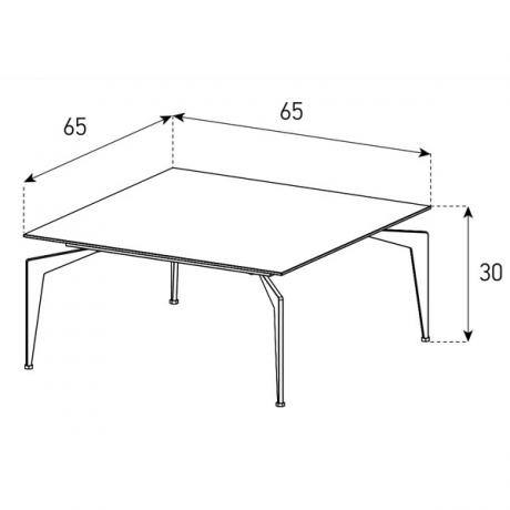 Sonorous Couchtisch  CT-SET2-BMR-B