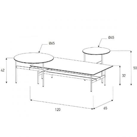 Sonorous Couchtisch  CT-SET3