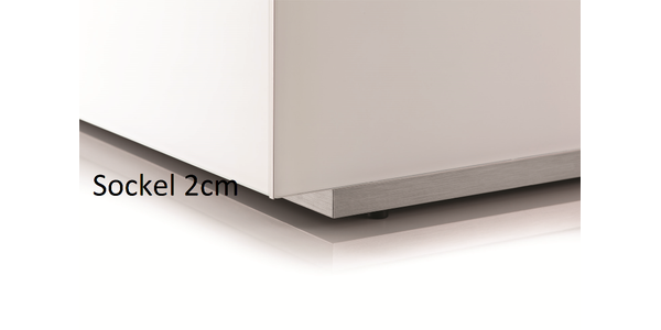 Sonorous Lowboard Elements EX10-TF-SGR-SGR-OLV-2-A /  Mit einer Klappe mit Stoffbezug