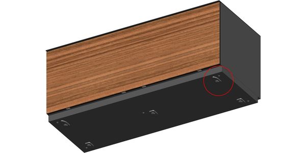 TV Möbel Sonorous lowboard Studio sta160f-blk-oak-bs, Eiche / Schwarz