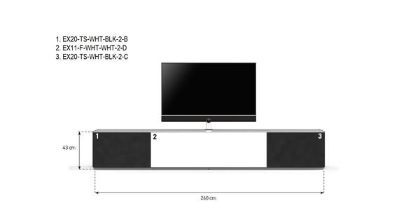 TV Möbel Sonorous Elements Lowboard Wohnkombination LC11_1