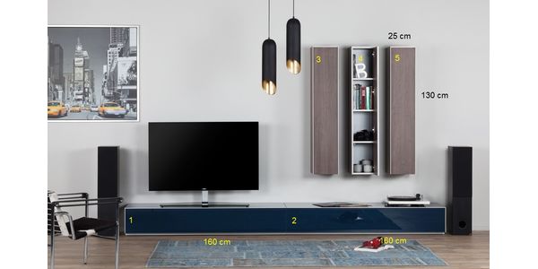 TV Möbel Sonorous Elements Lowboard Wohnkombination LC16