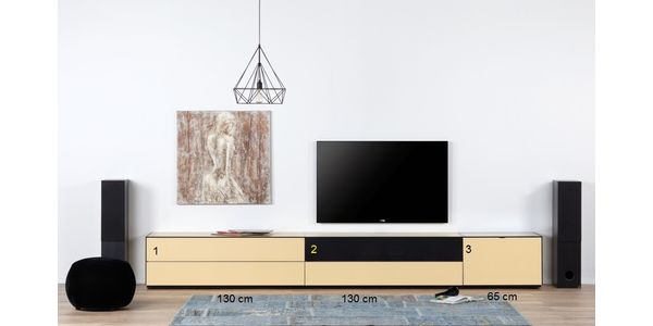 TV Möbel Sonorous Elements  Wohnkombination LC29 mit Hifi-Möbel für Plattenspieler
