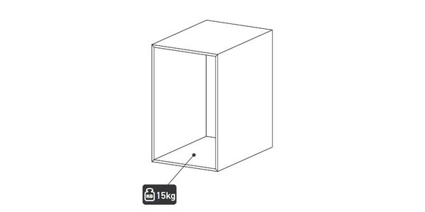 OP55, Offen regale mit rückwand, HxBxT=25x65x36