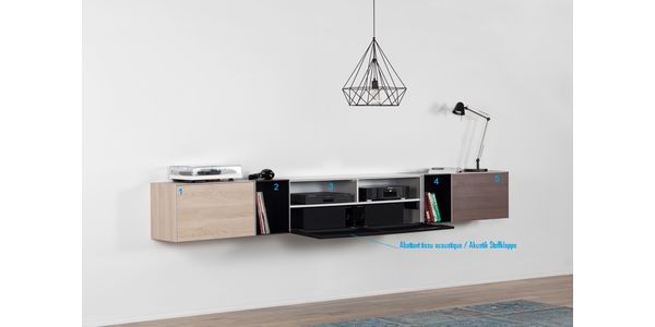 TV Möbel Sonorous Elements Lowboard Wohnkombination LC3