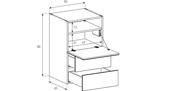 Kommoden Sonorous Elements Sideboard SB5088, H=80 cm