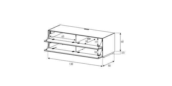 Sonorous TV Möbel EX10-FF-2 Klappen