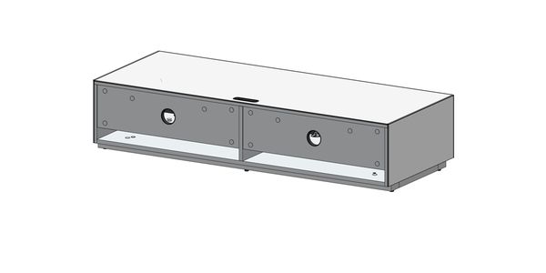 TV Lowboard Sonorous Elements EX17-TS-2, Stoff-front, h=28.5 cm_2