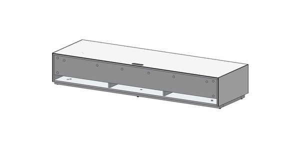 TV Lowboard Sonorous Elements EX36-F-2, Klappe, h=28.5 cm