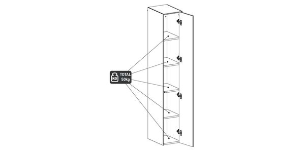 ED95, Sonorous Hängeelemente, HxBxT=160x25x36