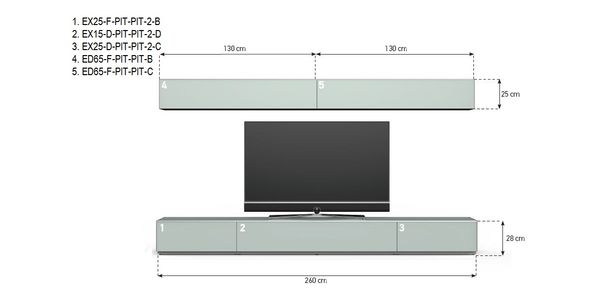 Wohnkombination Sonorous Elements LC4_1