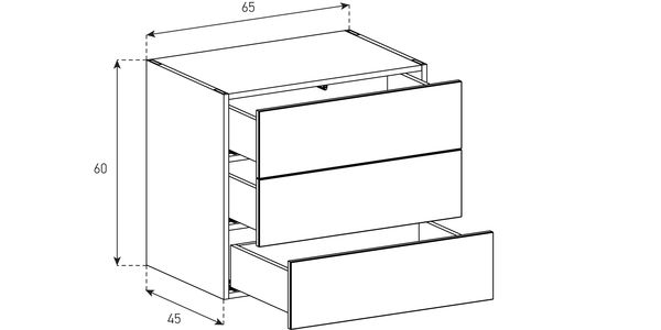 Kommoden Sonorous Elements Sideboard SB6563, H=60 cm