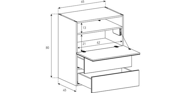 Kommoden Sonorous Elements Sideboard SB6587, H=80 cm