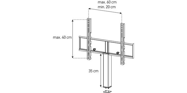 TV Halterung set für Sonorous Studio (ST-ADP)