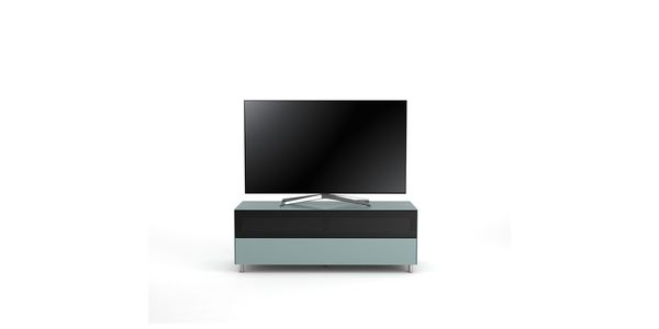 TV Möbel Lowboard 130 cm Epure SINGLE SOUND L Nordic Blauglas