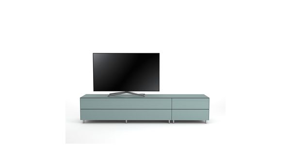 TV Möbel Lowboard 225 cm Epure LOFT K2 Nordic Blauglas