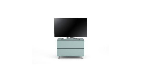 TV Möbel Lowboard 65 cm Epure PRATIK Nordic Blauglas