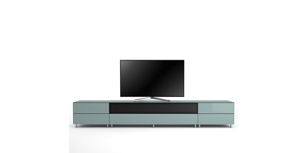 TV Möbel Lowboard 290 cm Epure SALON SOUND K3 Nordic Blauglas