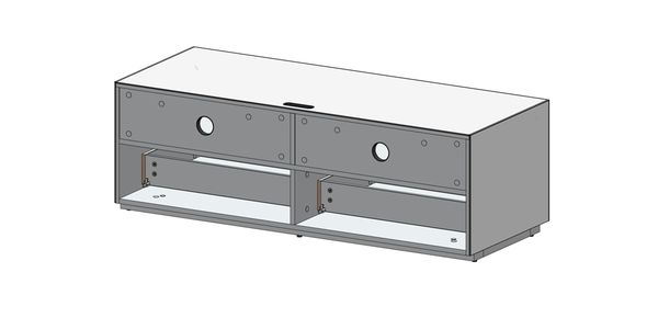 Sonorous Elements Design TV Möbel, EX12-FD-2 Klappe / Schublade  breite: 130 cm