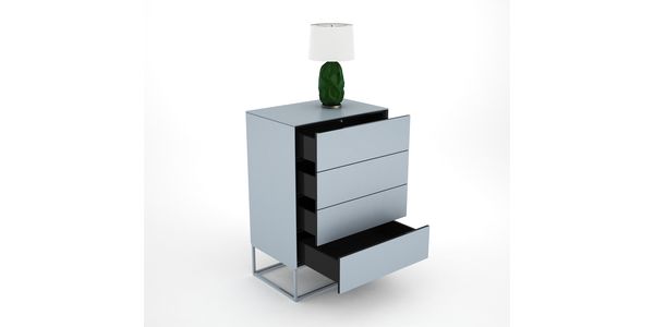 Mattglas Nachtkommode  Epure Nott CG