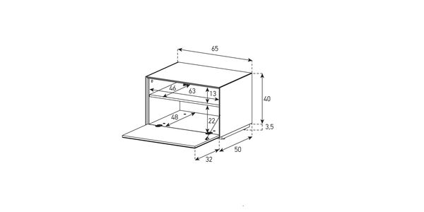 Sonorous TV Möbel Lowboard Elements EX261-OAK/GRP-F/TS/DD-2