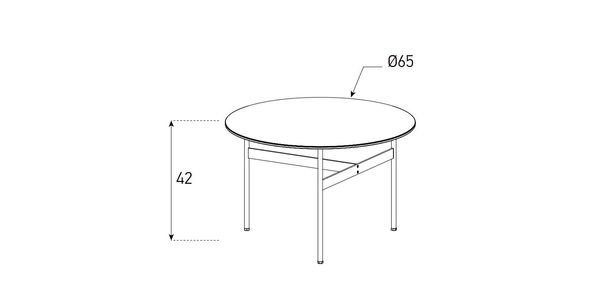 Sonorous Beistelltisch CT-SET3-B