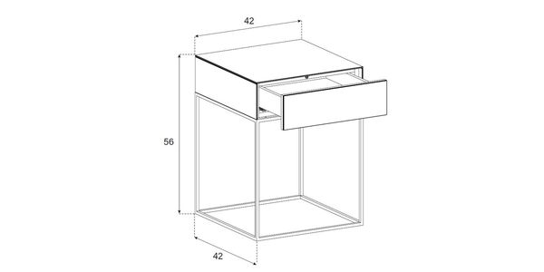 Sonorous Couchtisch KLBS-42S-GRA-GRA-2