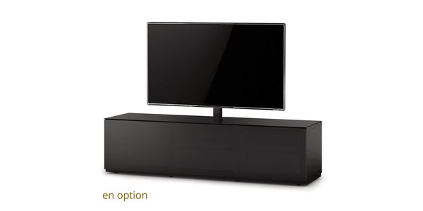 TV Möbel Sonorous Lowboard Studio STA160P-BLK-BLK-BS, Frontklappe in Lochblech