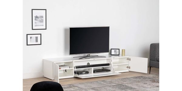 TV Möbel Sonorous Lowboard Studio st200I-wht-wht-bs, IR-Glas