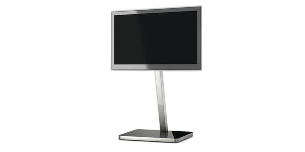 TV Möbel Standfuss SONOROUS pl2700-b-slv mit kabelkanal schwarzglas