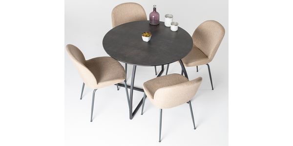 Table de Salle à Manger MAYA, Céramique, Rond 100 cm