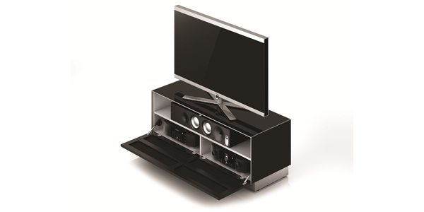 Sonorous Elements Design TV Möbel, EX12-TS-2 Stofffront Akustik  breite: 130 cm, Beliebig Ausbaubar