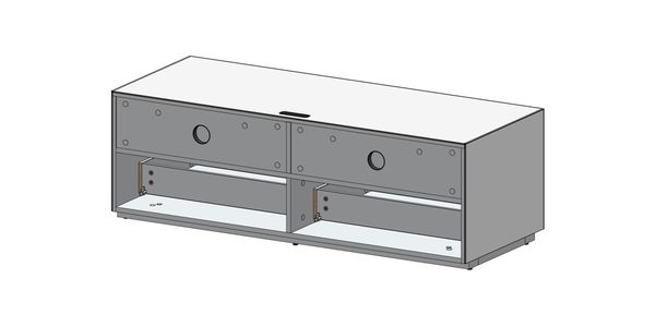 Sonorous Elements Design TV Möbel,EX11-DD-2 Schublade  breite: 130 cm, mit halterung5