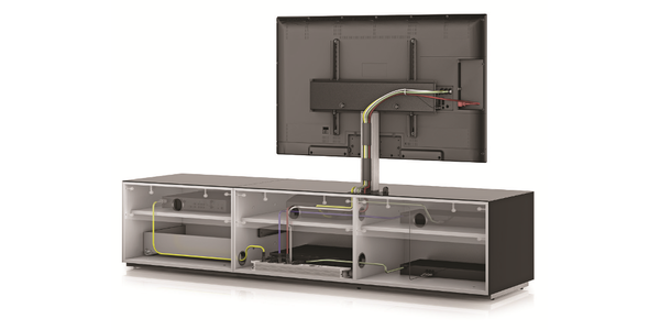 TV Möbel Sonorous Lowboard EX260-grp/blk-f/t