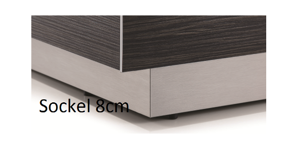 TV Möbel Sonorous Lowboard EX260-grp/blk-f/t